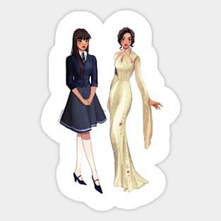 Oriental fashion Sticker